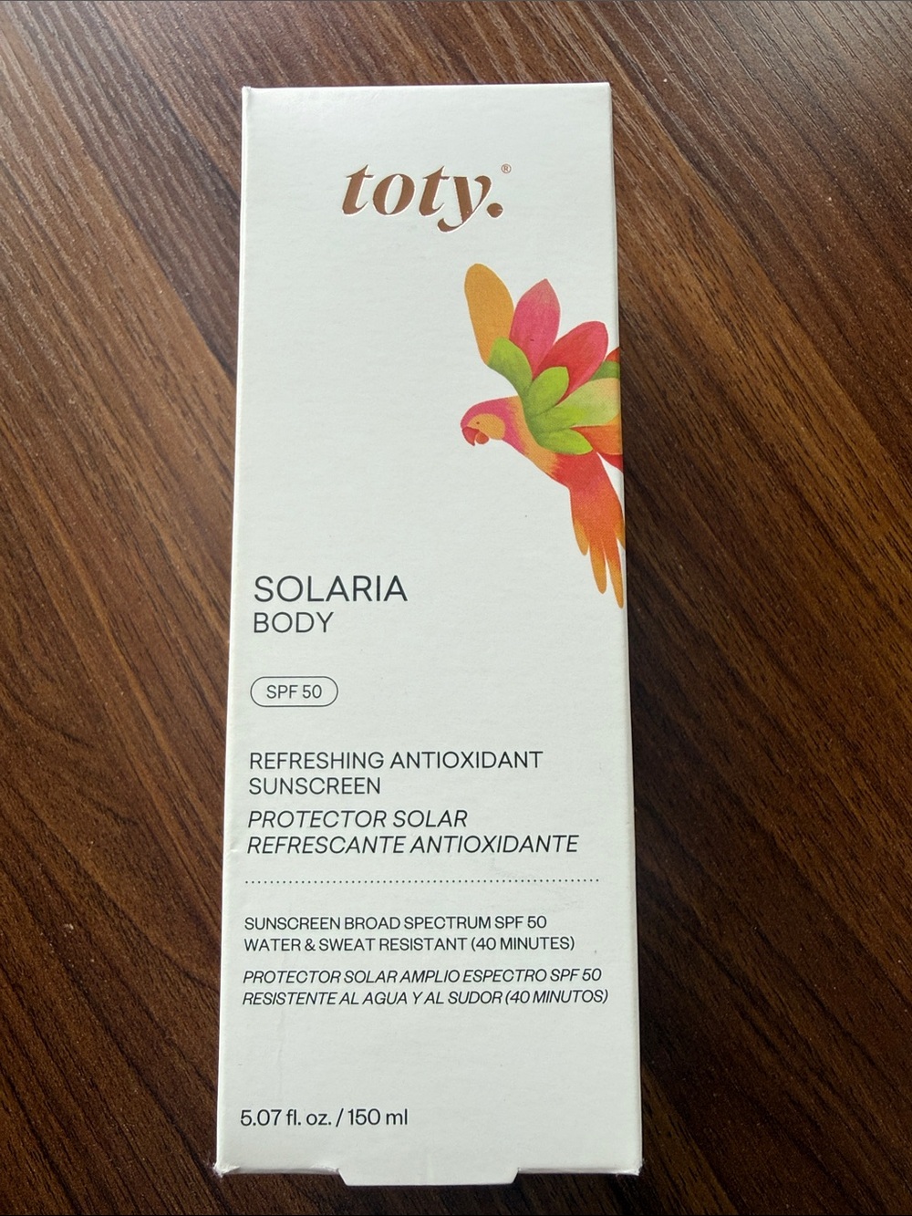 toty Solaria Body SPF 50 refreshing antioxidant sunscreen